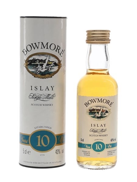 Bowmore 10 Year Old Bottled 1990s 5cl / 43%