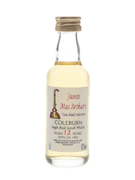 Coleburn 1981 12 Year Old James MacArthur's 5cl / 43%