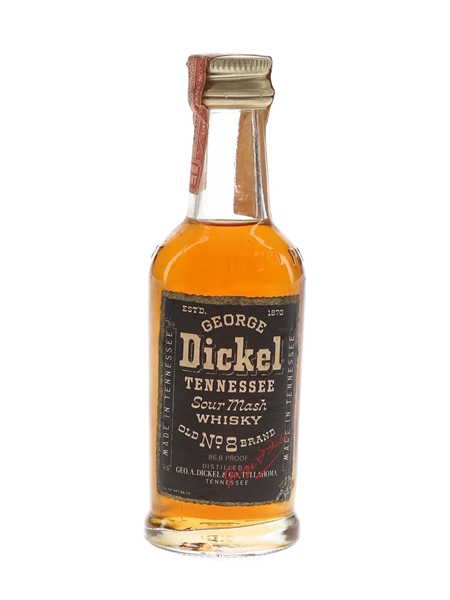 George Dickel Old No. 8 Brand Bottled 1960s 4.7cl / 43.4%