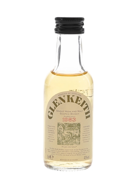 Glen Keith Distilled Before 1983 Bottled 1990s 5cl / 43%