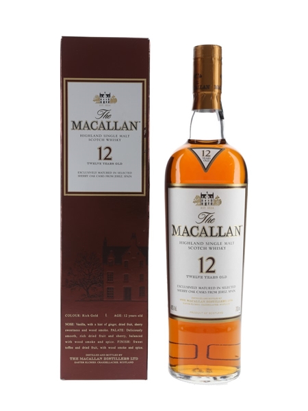 Macallan 12 Year Old Sherry Oak 70cl / 40%