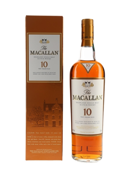 Macallan 10 Year Old Sherry Oak 70cl / 40%