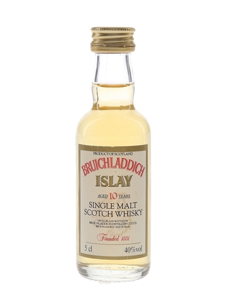 Bruichladdich 10 Year Old Bottled 1980s 5cl / 40%