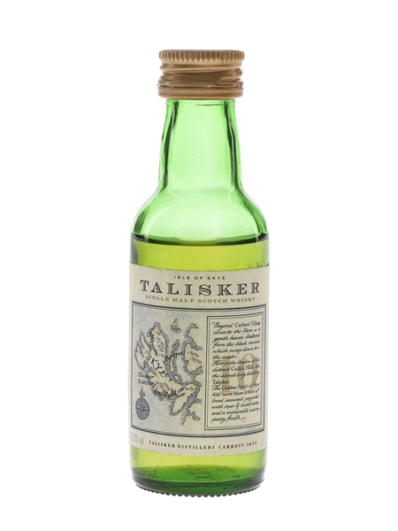 Talisker 10 Year Old Bottled 1990s - Map Label 5cl / 45.8%