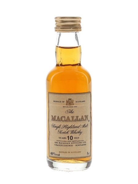 Macallan 10 Year Old Bottled 1980s 5cl / 40%