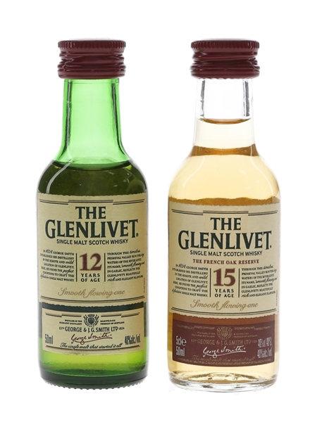 Glenlivet 12 & 15 Year Old  2 x 5cl / 40%