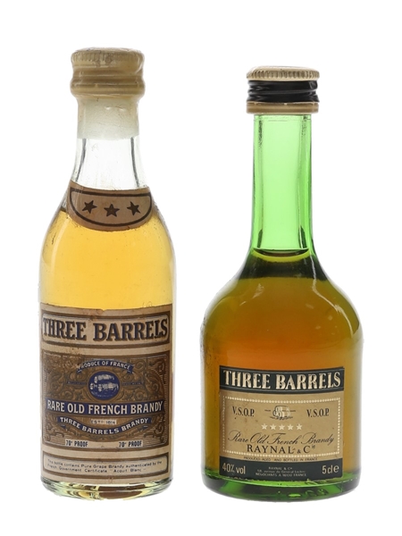 Three Barrels 3 & 5 Star  2 x 5cl / 40%