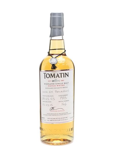 Tomatin 2003 Single Cask #1903 Distillery Exclusive 70cl / 56.3%