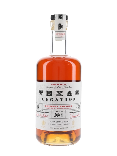 Texas Legation Bourbon Whiskey Batch No.1 Berry Bros & Rudd 70cl / 46%