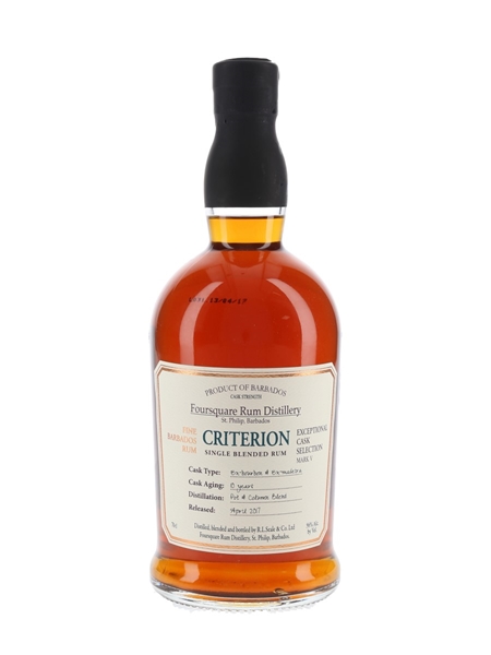 Foursquare Criterion 10 Year Old Bottled 2017 - Exceptional Cask Selection Mark V 70cl / 56%