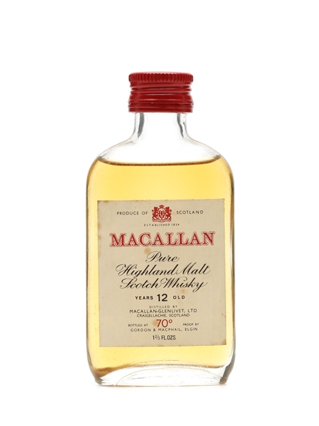 Macallan 12 Years Old Bottled 1970s Gordon & MacPhail Miniature