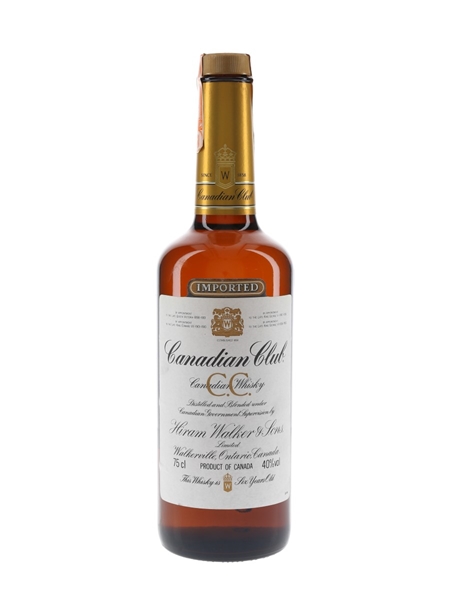 Canadian Club 6 Year Old Bottled 1980s 75cl / 40%