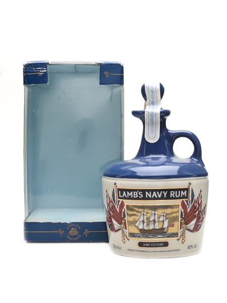 Lamb's Navy Rum HMS Victory Ceramic Decanter Bottled 1980s 75cl / 40%