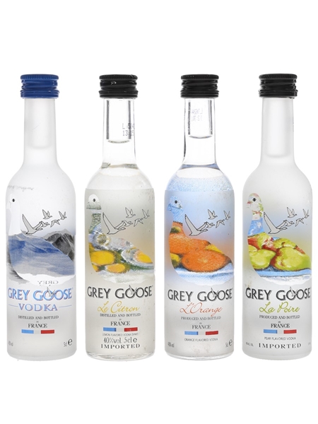 Grey Goose Vodka, Le Citron, La Poire & L'Orange  4 x 5cl / 40%