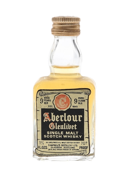 Aberlour Glenlivet 9 Year Old Bottled 1970s 4.7cl / 40%