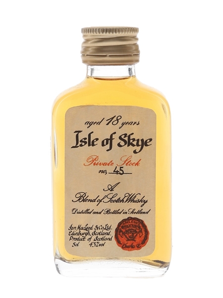 Macleod's Isle Of Skye 18 Year Old Private Stock No.45 5cl / 43%
