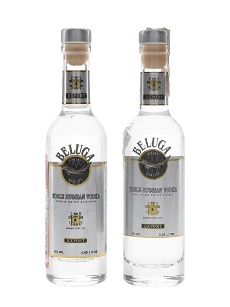 Beluga Noble Russian Vodka  2 x 5cl / 40%