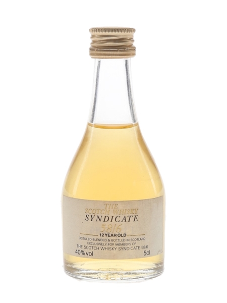 Syndicate 58-6 12 Year Old The Scotch Whisky Syndicate 58-6 5cl / 40%