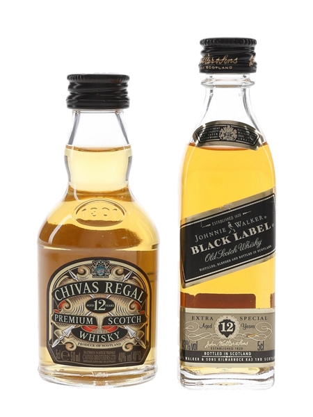 Chivas Regal & Johnnie Walker 12 Year Old  2 x 5cl