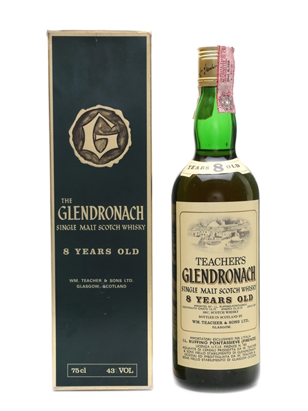 Glendronach 8 Year Old Bottled 1980s 75cl / 43%