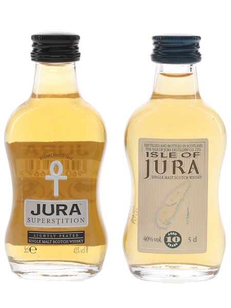 Jura Superstition & 10 Year Old  2 x 5cl