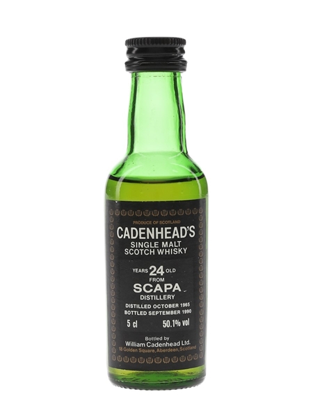 Scapa 1965 24 Year Old Bottled 1990 - Cadenhead's 5cl / 50.1%