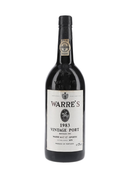 Warre's 1983 Vintage Port Bottled 1985 75cl / 20%