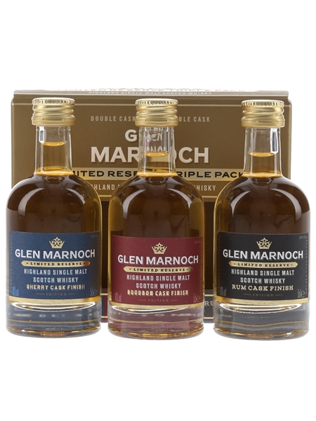 Glen Marnoch Sherry, Bourbon & Rum Cask  3 x 5cl / 40%