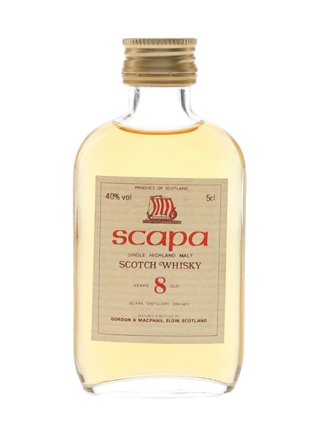 Scapa 8 Year Old Bottled 1980s - Gordon & MacPhail 5cl / 40%