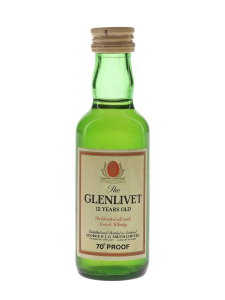 Glenlivet 12 Year Old Bottled 1970s 5cl / 40%