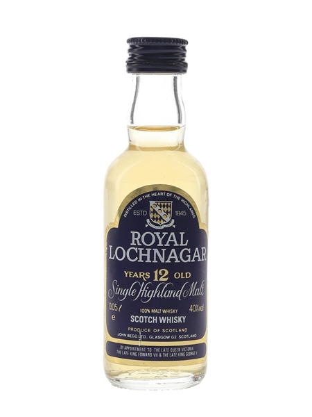 Royal Lochnagar 12 Year Old Bottled 1980s 5cl / 40%