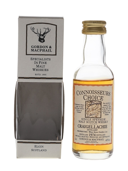 Craigellachie 1974 Connoisseurs Choice Bottled 1990s - Gordon & MacPhail 5cl / 40%