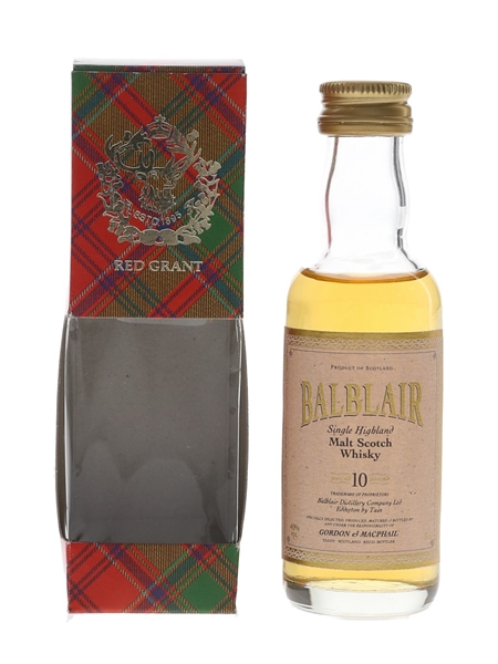 Balblair 10 Year Old Bottled 1990s - Gordon & MacPhail 5cl / 40%