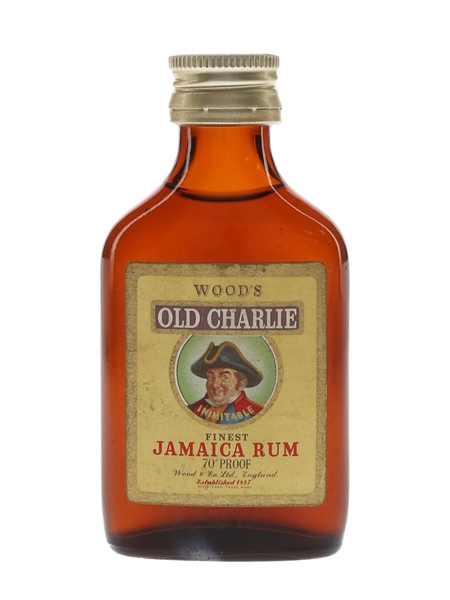 Wood's Old Charlie Finest Jamaica Rum Bottled 1960s 5cl / 40%