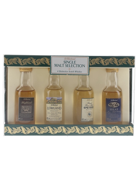 St Michael Malt Selection Bottled 1990s - Highland, Lowland, Islay & Speyside 4 x 5cl / 40%