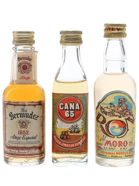 Bermudez, Cana 65 & Morey Ron Del Moro  3 x 5cl