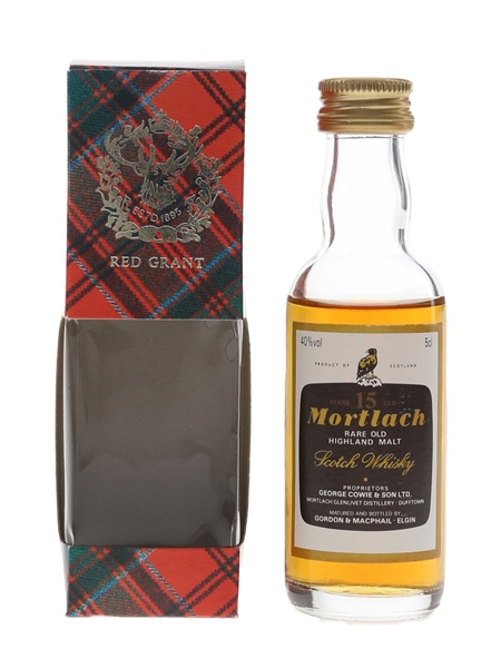 Mortlach 15 Year Old Bottled 1980s - Gordon & MacPhail 5cl / 40%