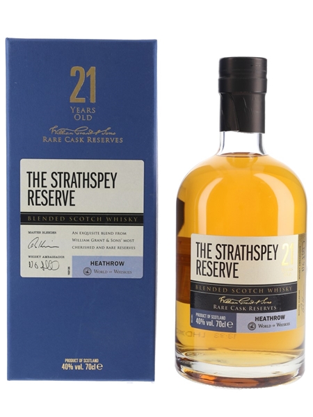 Strathspey 21 Year Old Reserve William Grant & Sons - Heathrow World Of Whiskies 70cl / 40%