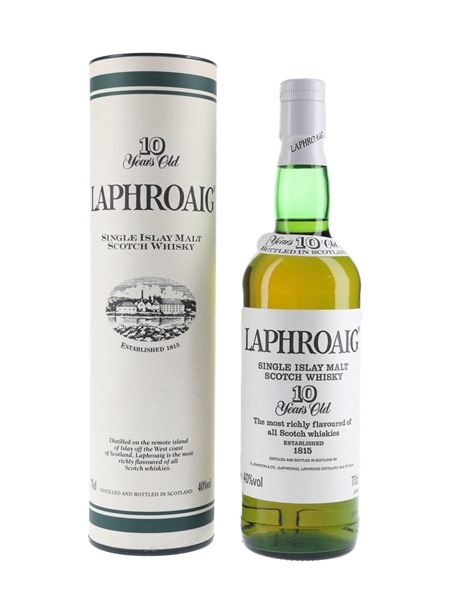 Laphroaig 10 Year Old Bottled 1990s - Pre Royal Warrant 70cl / 40%