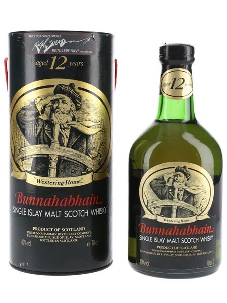 Bunnahabhain 12 Year Old Bottled 1990s - Ralph Steadman Distillery Print 70cl / 40%