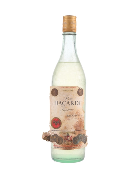 Bacardi Carta Blanca Bottled 1960s - Cuba 75cl / 40%