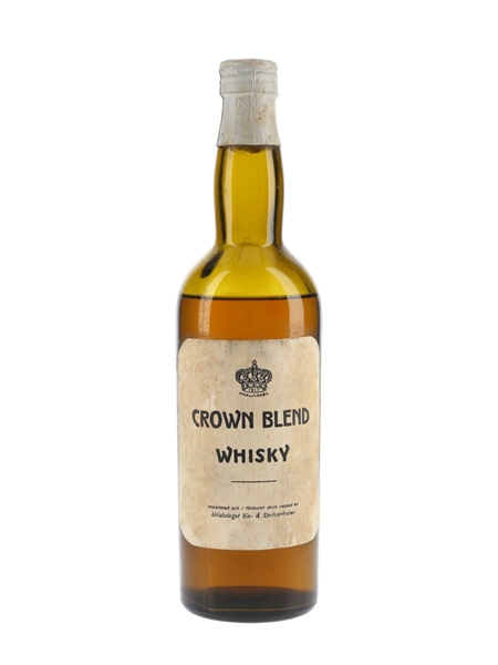 Crown Blend Whisky Bottled 1960s - Sweden 50cl