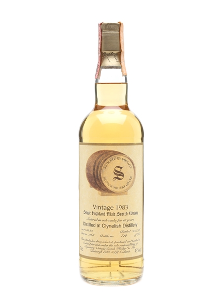 Clynelish 1983 13 Year Old Bottled 1996 - Signatory Vintage 70cl / 43%