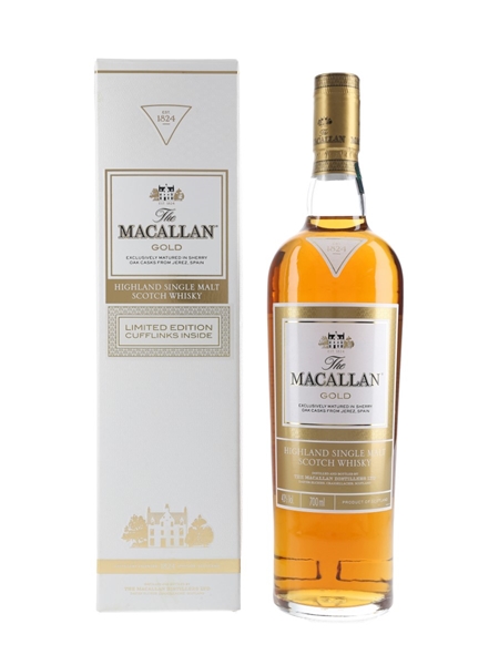 Macallan Gold With Cufflinks The 1824 Series 70cl / 40%