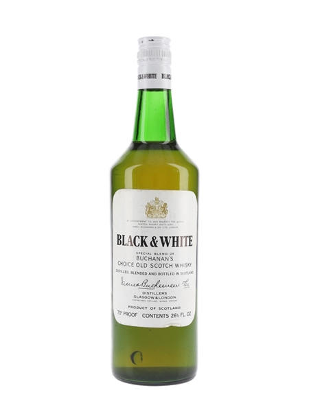 Buchanan's Black & White Bottled 1970s 75.7cl / 40%