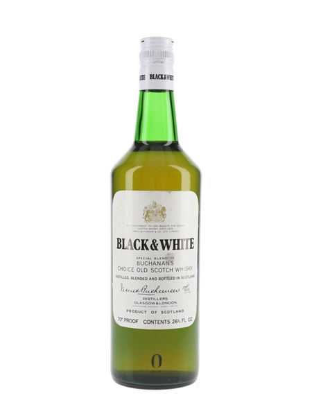 Buchanan's Black & White Bottled 1970s 75.7cl / 40%