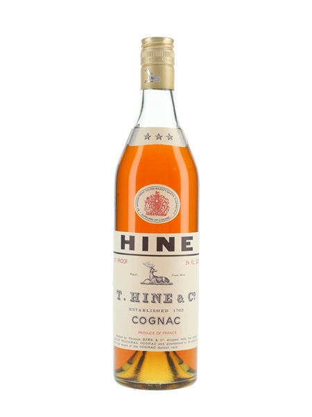 Hine 3 Star Bottled 1970s 68cl / 40%