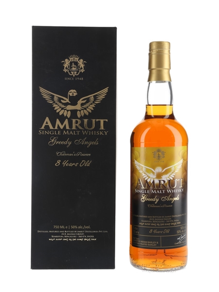 Amrut Greedy Angels 8 Year Old Bottled 2017 - Second Release - Purple Valley Imports 75cl / 50%