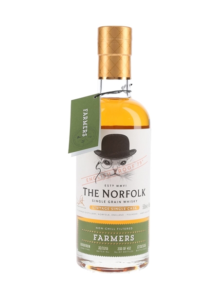 The Norfolk Farmers Single Grain Bottled 2018 - Batch No. 03-2018 50cl / 45%