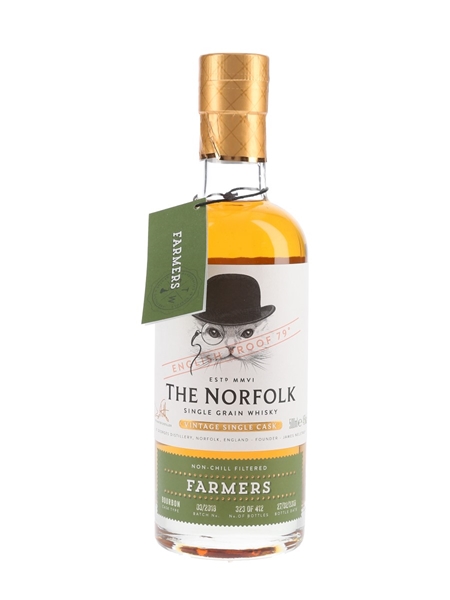 The Norfolk Farmers Single Grain Bottled 2018 - Batch No. 03-2018 50cl / 45%